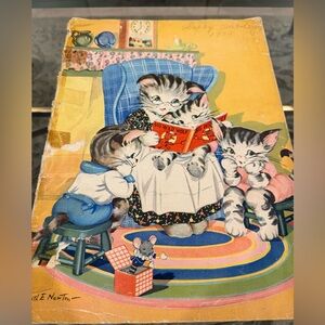 Vintage 1930s Ruth Newton Illustrated Children’s Book - Kittens & Puppies Series